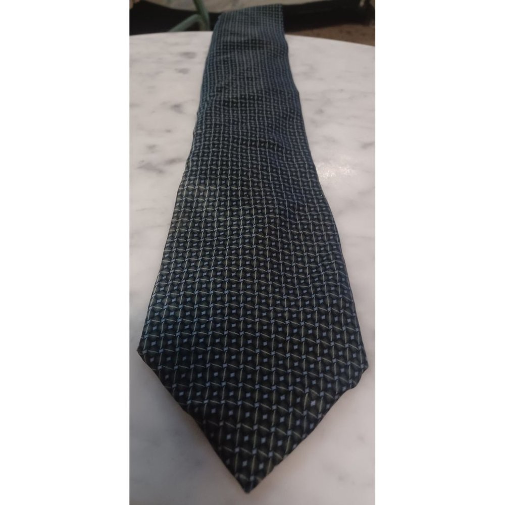 Ziggurat by Mulberry Neckwear Mens Tie Dark Green